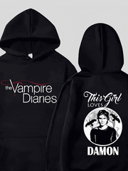 Moletom The Vampire Diaries Preto - Oficial Mystic