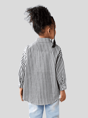 Camisa listrada de manga comprida - Infantil