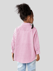 Camisa listrada de manga comprida - Infantil