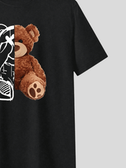 Camiseta Casual Preta - Style Bear Premium