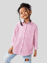 Camisa listrada de manga comprida - Infantil