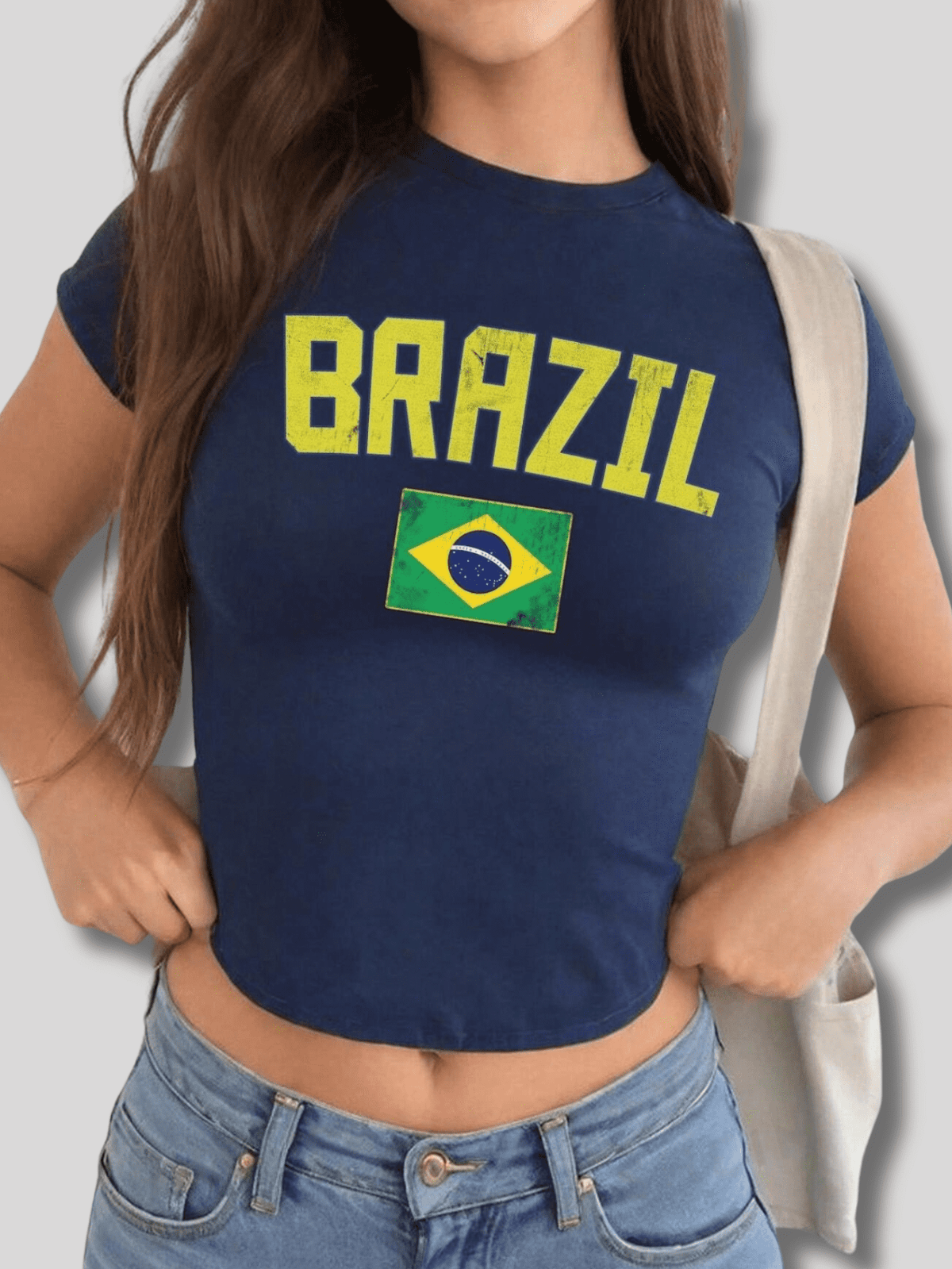 Cropped de Manga Curta – Brazil Vibes and Style